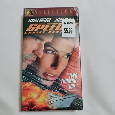 Speed 2: Cruise Control Movie VHS - Factory Sealed / New, 1997, Sandra Bullock