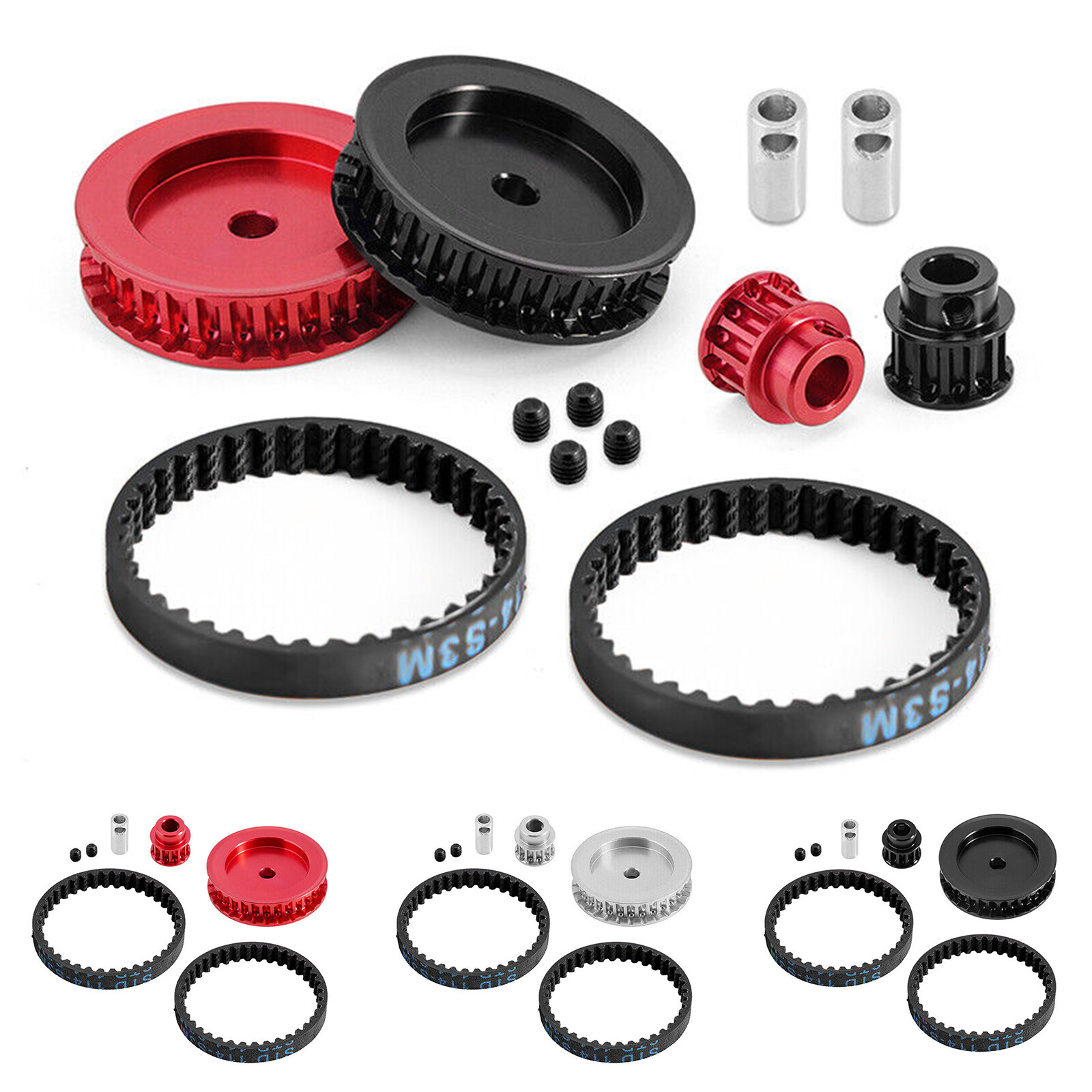 Belt Drive Transmission Gears System 12T 30T for Traxxas TRX4 TRX6 1/10 RC Car