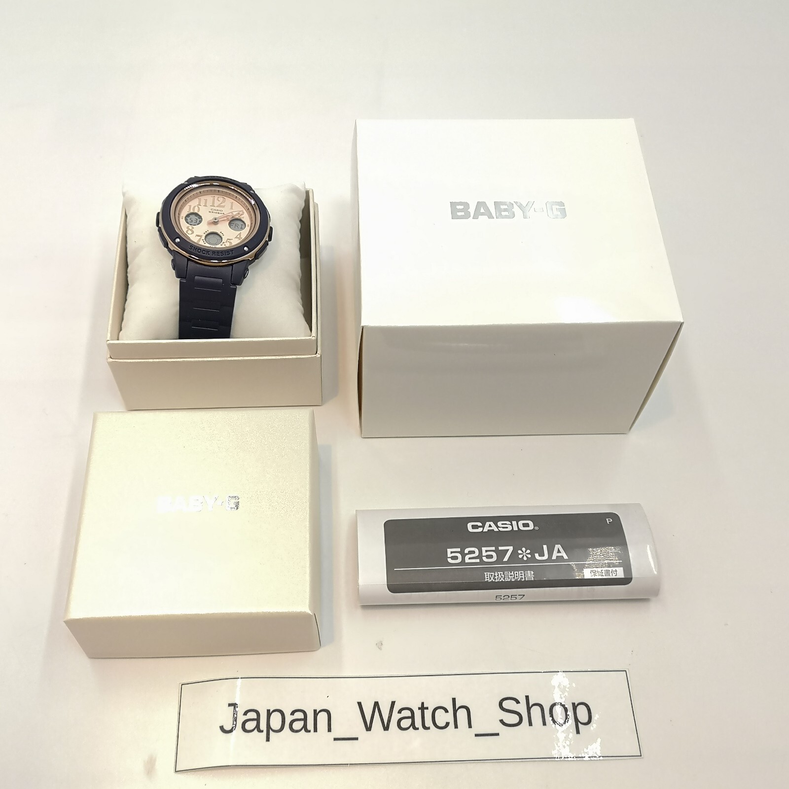 Pre-owned Casio Baby-g Bga-150pg-2b1jf Pink Women's Watch In Box