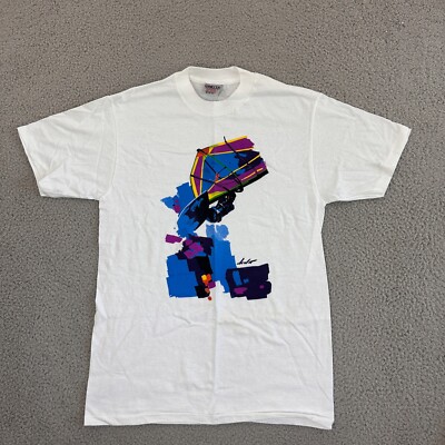 Vintage DeWitt Shirt size Medium Single Stitch Jim DeWitt Art To Wear Wind Surf