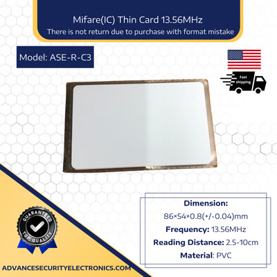 10Pcs access key card Mifare(IC) Proximity Thin Card 13.56MHz 1K Capacity PVC