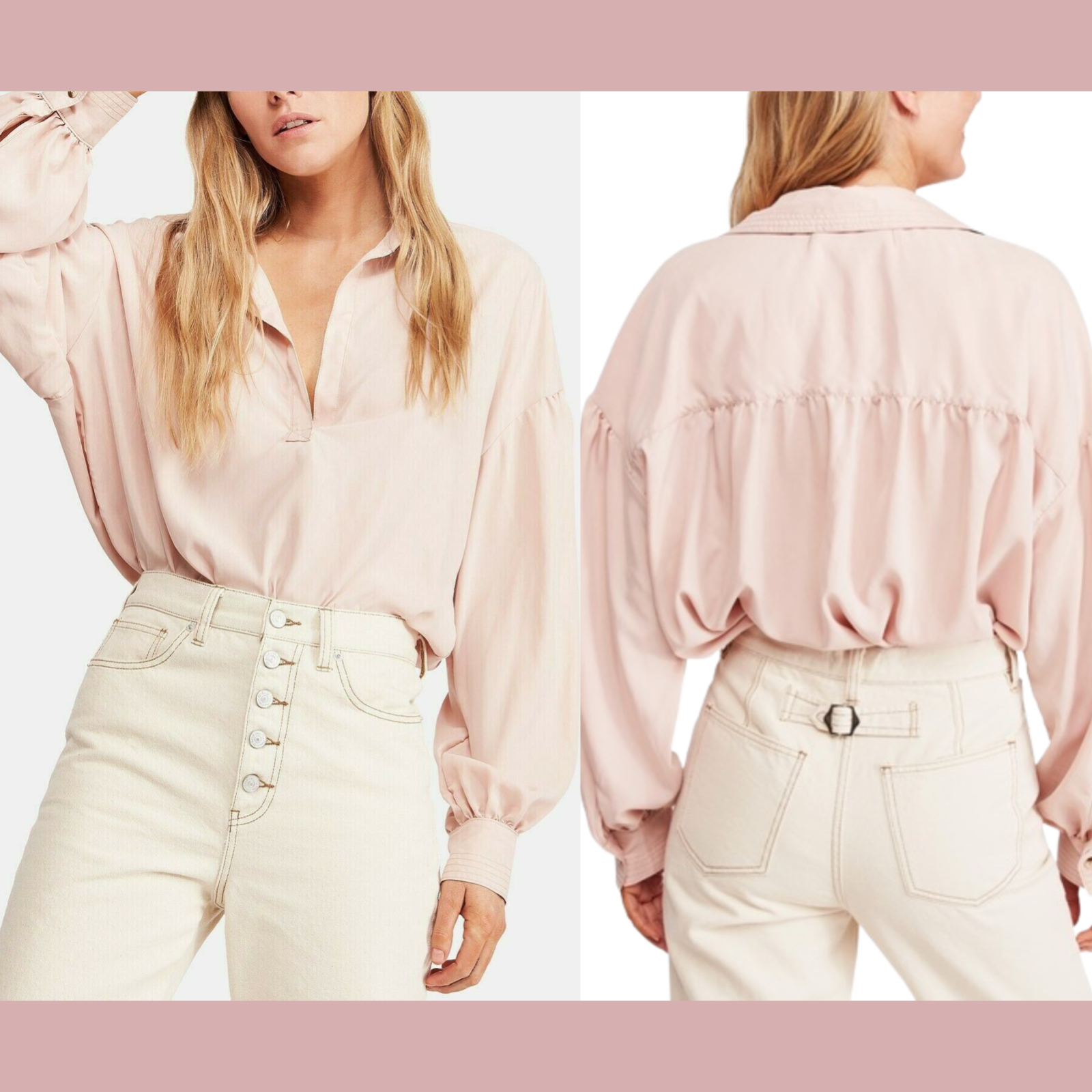 トップス yoli simple blouse pink Yoli Simple blouse ｜くらすこと オンラインストア