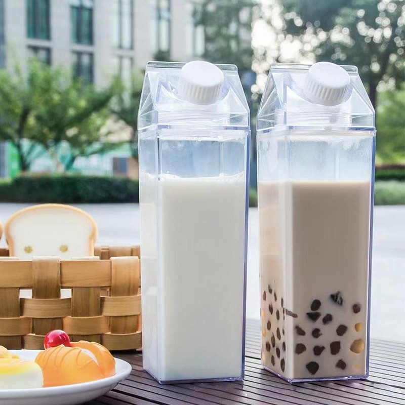 Reusable Sealed Lid Square Bottle Dringks