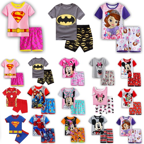 Toddler Kids Baby Boy Girl Pajamas Set Nightwear Sleepwear T
