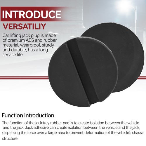 4 Universal Jacking Lift Puck Classic Adapter Rubber Trolley Jack Pad Pinch Weld