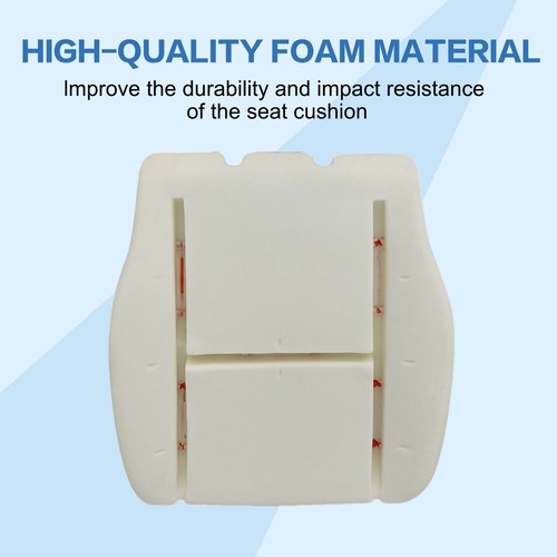 For 2007-14 Chevy Silverado Driver Bottom Leather Seat Cover+Foam Cushion Black