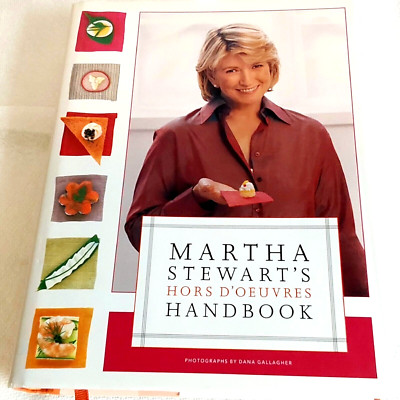 First Edition Martha Stewart's Hors d'Oeuvres Handbook 3.5lb Cookbook Great Pics