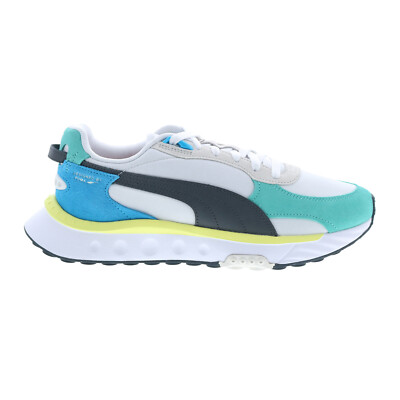 

Puma Wild Rider Rollin 38151701 Мужские белые кожаные кроссовки Lifestyle, Белый, Puma Wild Rider Rollin