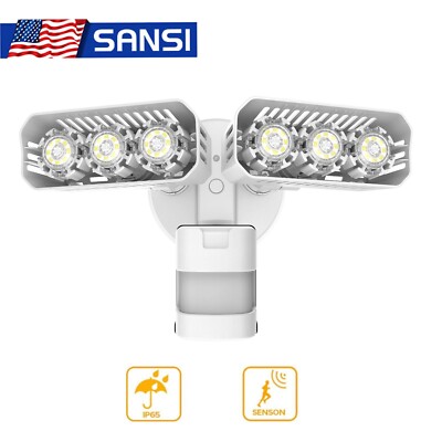 Outdoor 27W=200W LED Security Lights Motion Sensor 2700lm Floodlights Waterproof