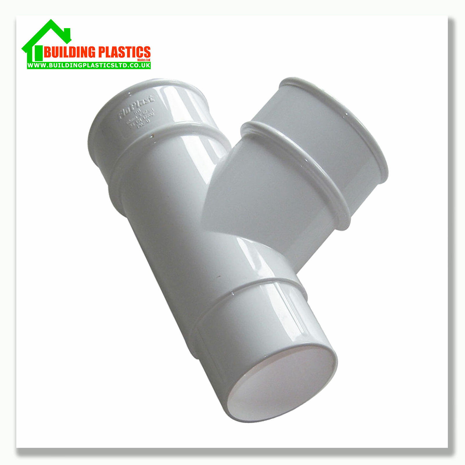 PLASTIC HALF ROUND GUTTER DOWNPIPE FITTINGS 112mm HALF ROUND WHITE