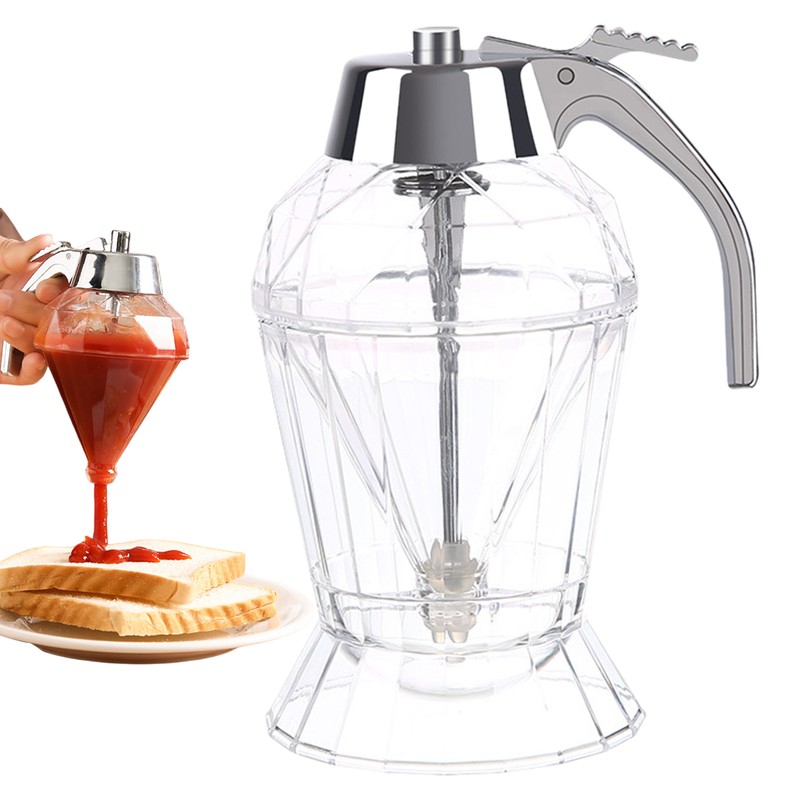 No Drip Honey Dispenser Honey Comb Shaped Jar