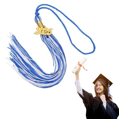 2025 Tassel Graduation Blue White, Class Of 2025 Tassel