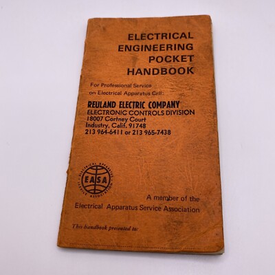 Electrical Engineering Pocket Handbook Paperback EASA RARE Reuland Electric