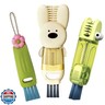 Cup Lid Cleaning Brush, 3 in 1 Cup Cleaner Brush New Multifunctional Lid Cleaner Lid Brush Cleaning Tool Multipurpose Bottle Gap Cleaner Brush Green