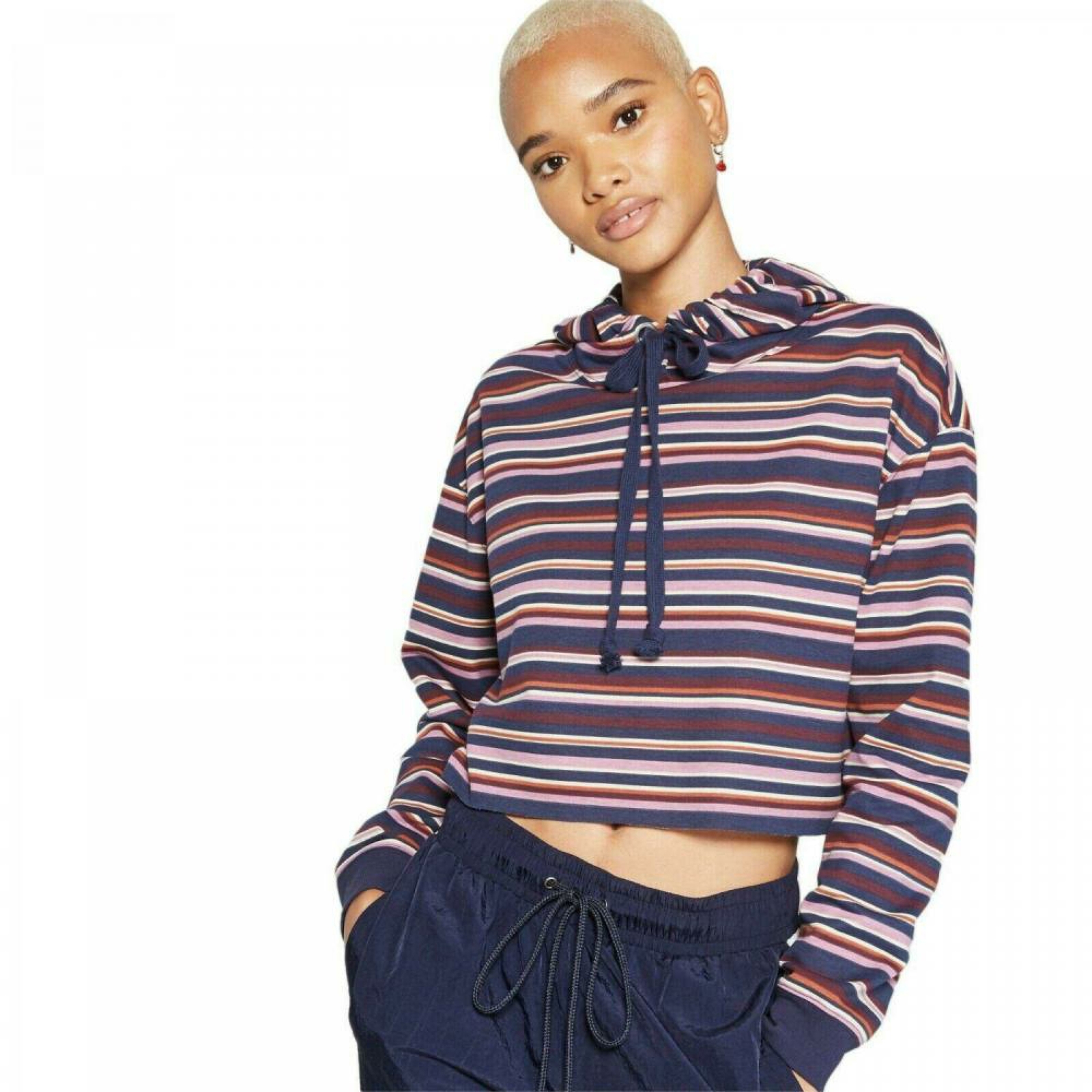 cropped terry sweatshirt