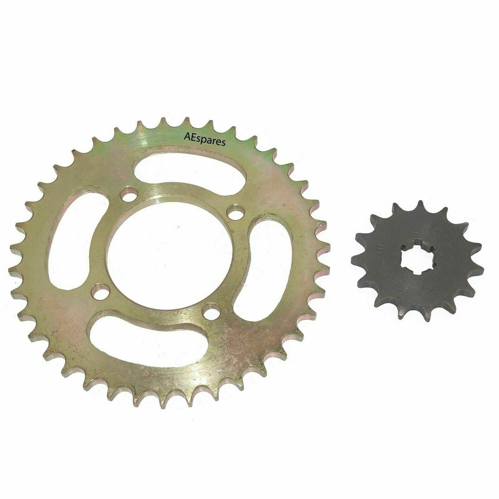 For Yamaha RX 100 Chain With Sprocket Kit Front 15 Teeth And Rear 39 Teeth  