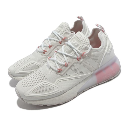 

Adidas Originals ZX 2K Boost W Женские повседневные туфли белые серые розовые GW0751, Белый, Zx 2k Boost W