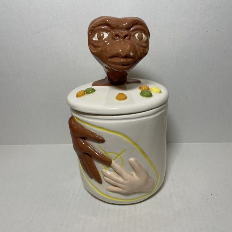 Vintage E.T. The Extra Terrestrial Ceramic Cookie Jar RARE