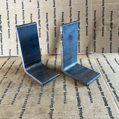 4 X 6 Steel Angle Iron 3/8'' TH  Bracing Brackets Welding Shelf 2 1/2 '' Long 2PCS