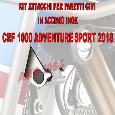 KIT STAFFE INOX HONDA CRF 1000 ADV 2018 GIVI LS1161OX X FARETTI GIVI S310 S322