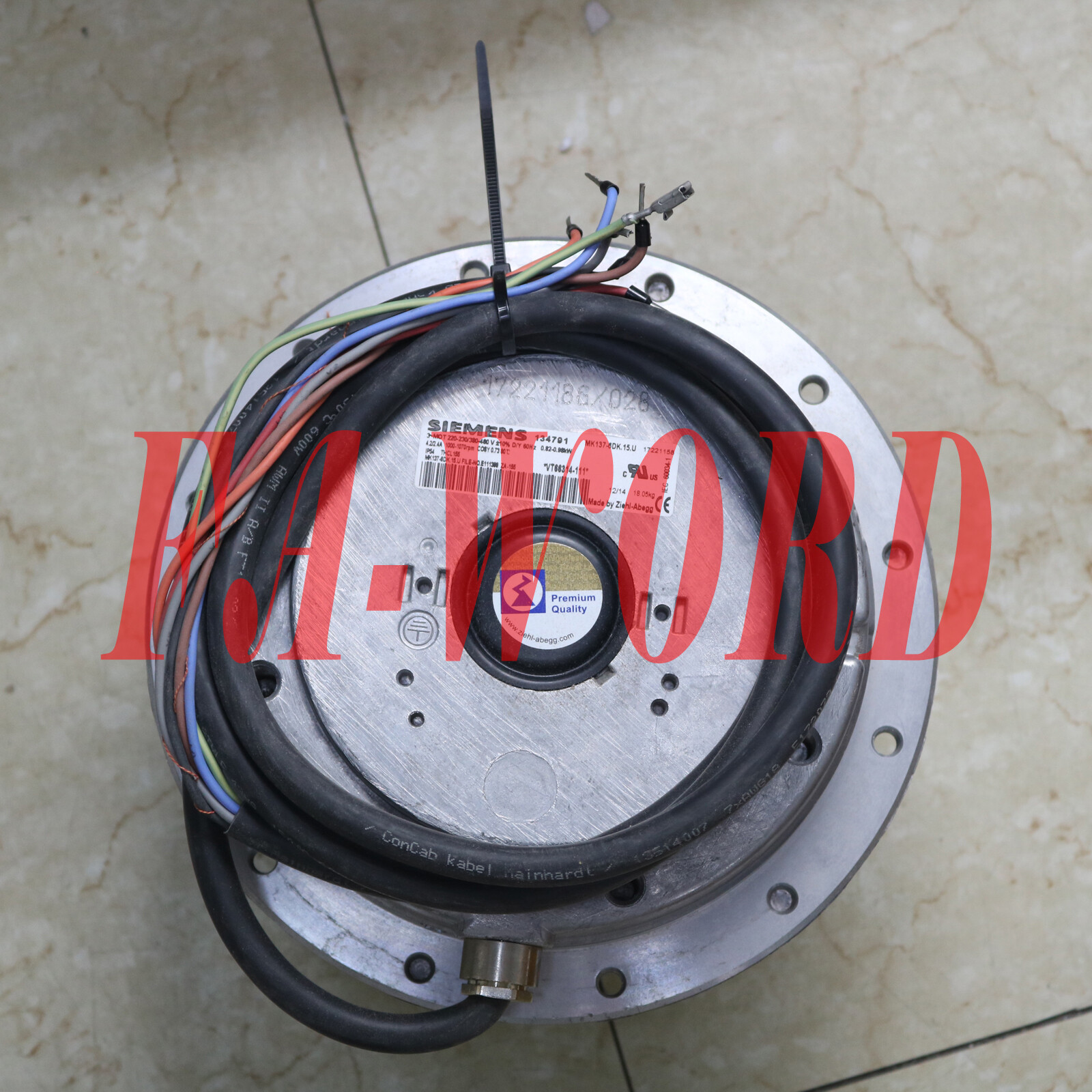 NEW ZIEHL-ABEGG MK137-6DK.15.U siemens Motor Fan 134791 0.82