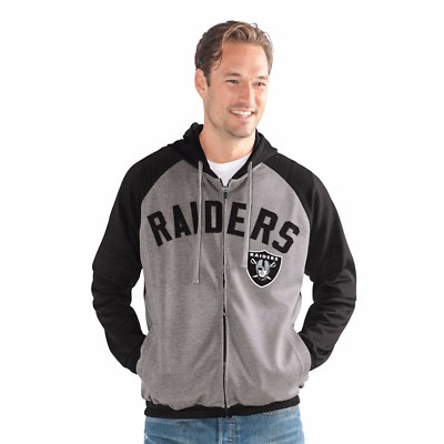 Oakland Raiders Legend Full Zip Hooded Performance Track Jacket  By G-III