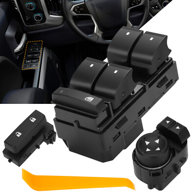 Window Control Door Lock Mirror Switch for 2007-2013 Chevy Silverado GMC Sierra