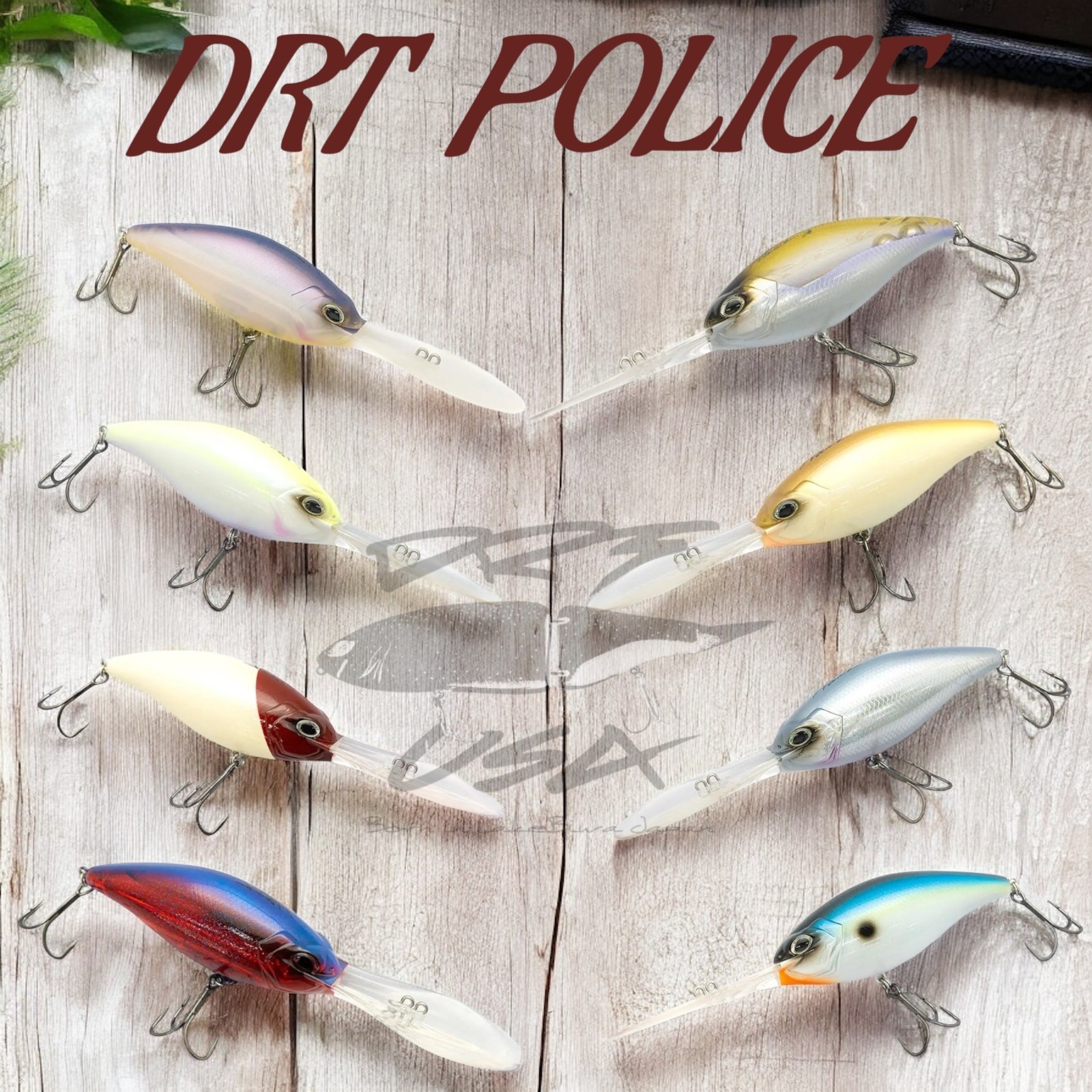 DRT Police Super Deep Diving Crankbaits - Choose Color (FREE