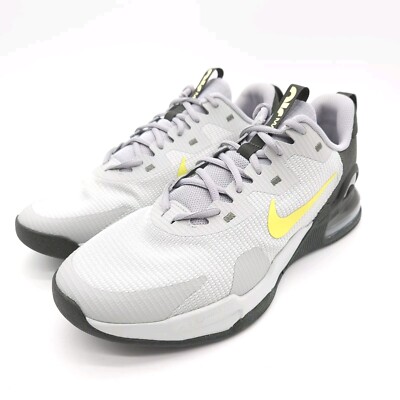 Nike Air Max (Mens 10.5) Alpha Trainer 5 Shoes Gray Silver Black Lace Up Sneaker