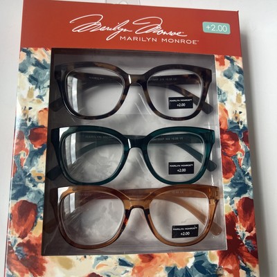 Marilyn Monroe Designer Reading Glasses +2.00 NIB READING GLASSES  