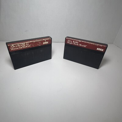 Alex Kidd High-Tech World/in Miracle World Sega Master System TESTED AND WORKING