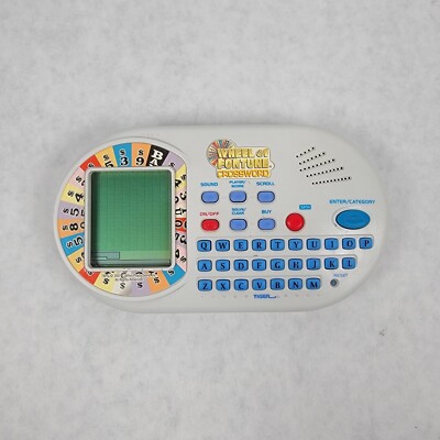 Vintage Wheel Of Fortune Crossword Electronic Handheld Travel Game 2002 - Tested