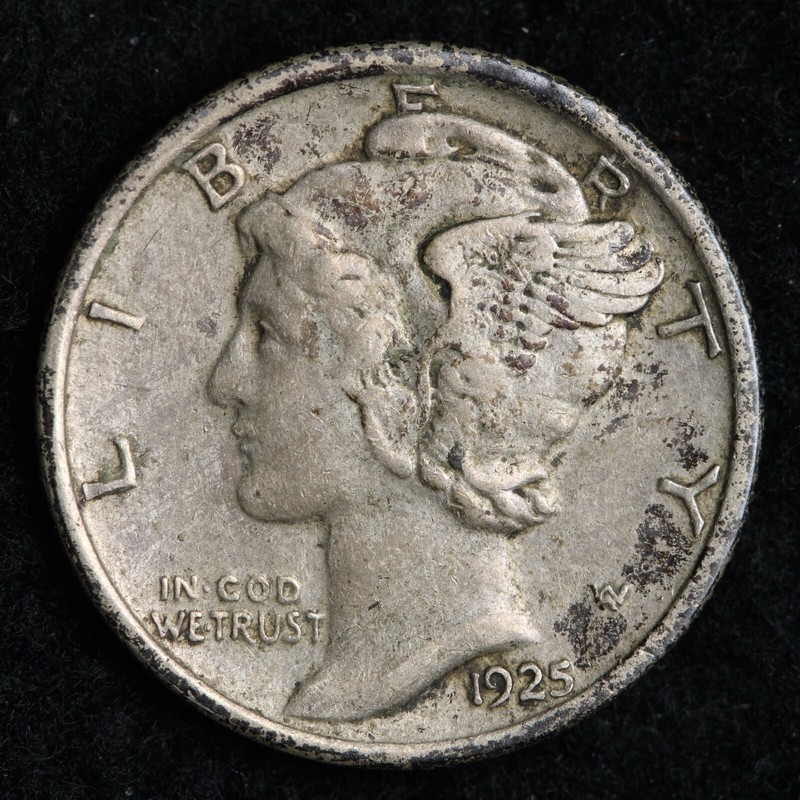 1925 Mercury Silver Dime CHOICE AU E114 ATCZ | eBay