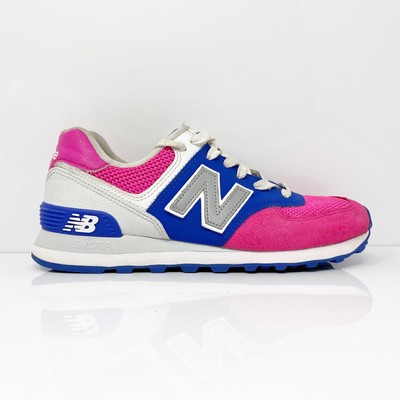 

New Balance Womens 574 WL574MSB Розовые повседневные туфли Кроссовки Размер 7 B, Розовый, 574