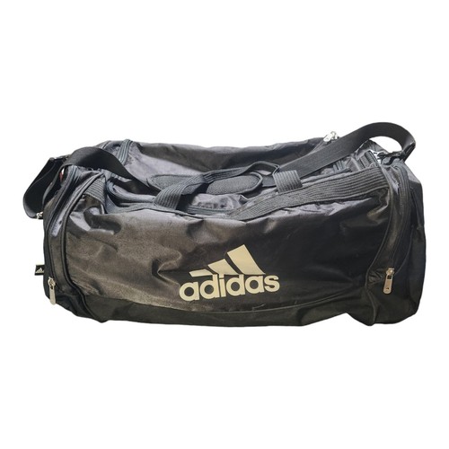 ADIDAS Medium Duffel Gym Bag BLACK VENT 2 Zip Outside