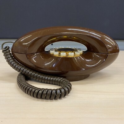 Vintage ATC Genie Phone Retro Telephone Space Age MCM 60's Push Button UNTESTED
