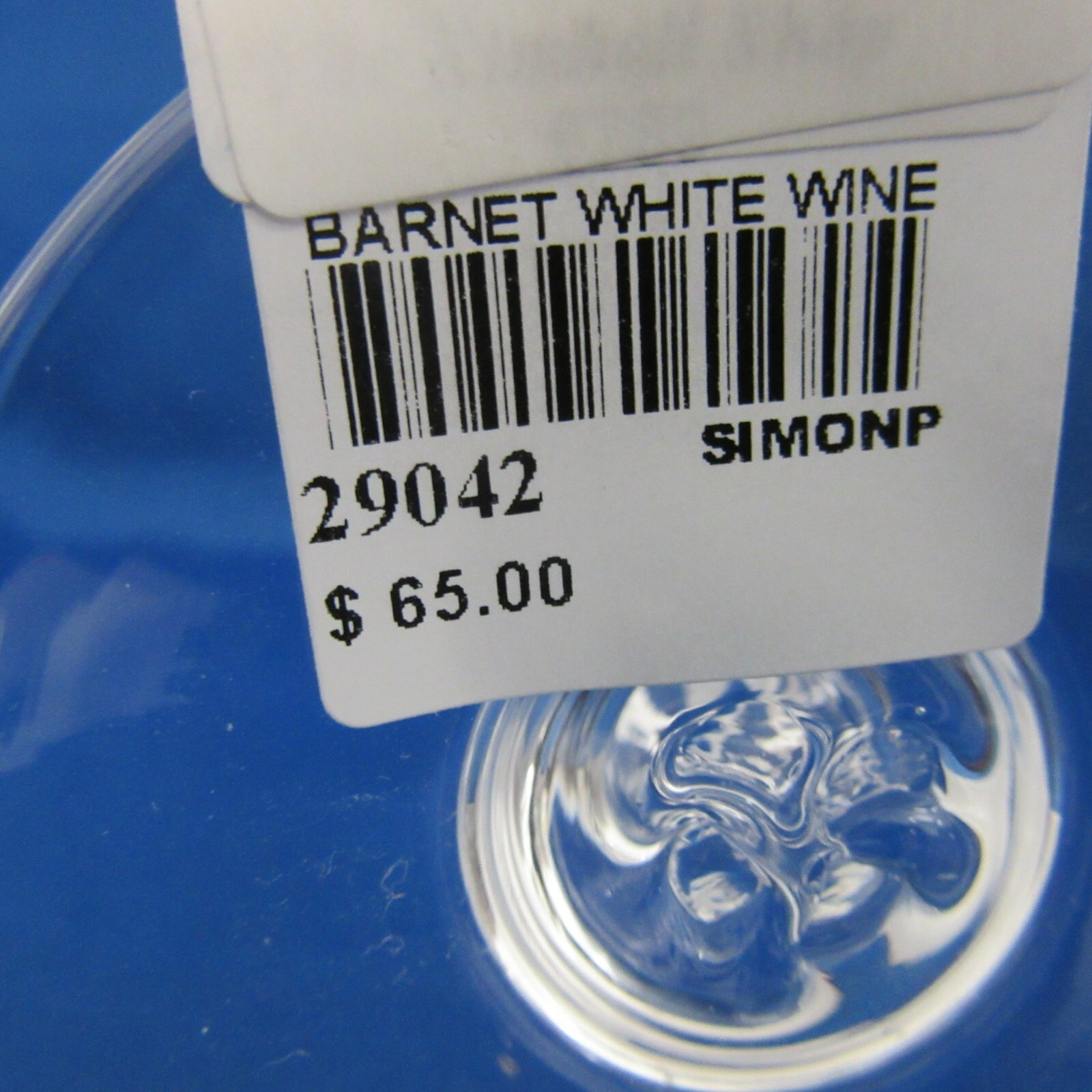 Simon Pearce - Barnet white wine glass - NWT