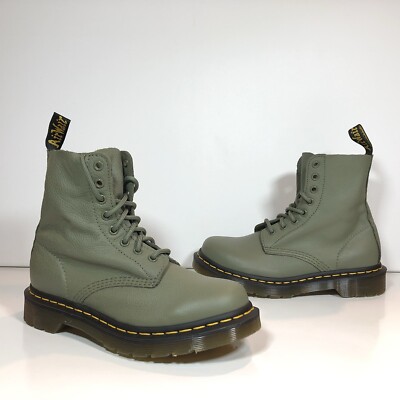 Dr. Martens 1460 Pascal Khaki Green 27641384 Virginia Air Wair Women s Size 6