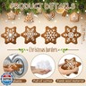 HunnmingRe 4 Pcs Christmas Throw Pillows Plush Snowflake Shaped Pillow for Christmas Winter Holiday Party Outdoor Bedroom Living Room Cushion Couch Sofa Decoration