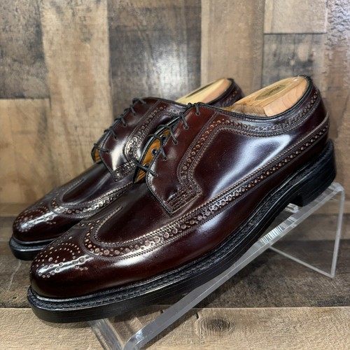 NEW FLORSHEIM Imperial SHELL CORDOVAN V Cleat Wingtip Men's NEW FLORSHEIM Imperial SHELL CORDOVAN V Cleat Wingtip Men's