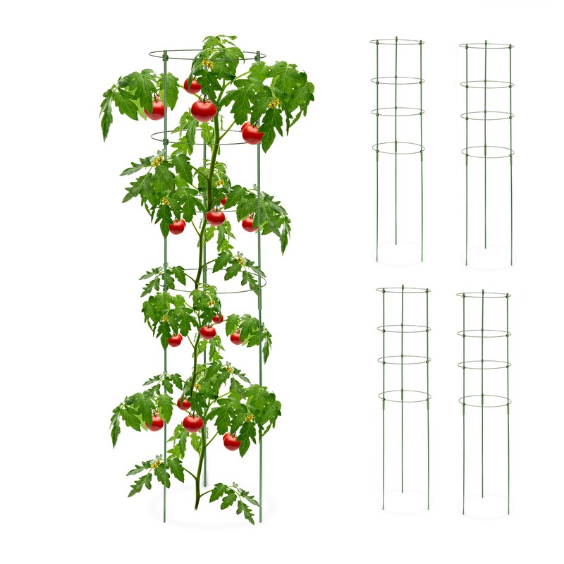 Rankhilfe Tomatenturm Kletterhilfe Rankturm RankstÃ¼Tze RankgerÃ¼St Rund 5er Set