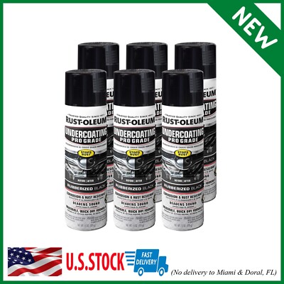 Rust-Oleum 248656 Professional Grade Undercoating Spray, 15 Ounce (Pack of 6), B
