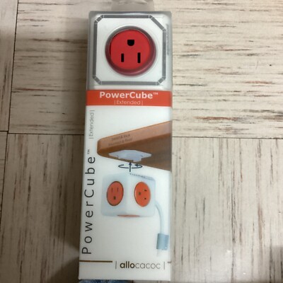 ALLOCACOC POWERCUBE 5 OUTLETS EXTENDED 5' ADAPTER 125V 15A 1875W SURGE PROTECTOR