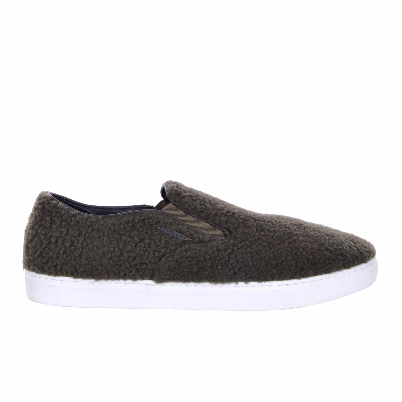 

DOLCE - GABBANA Меховые слипоны Кроссовки LONDON Shoes Хаки Зеленый 08104