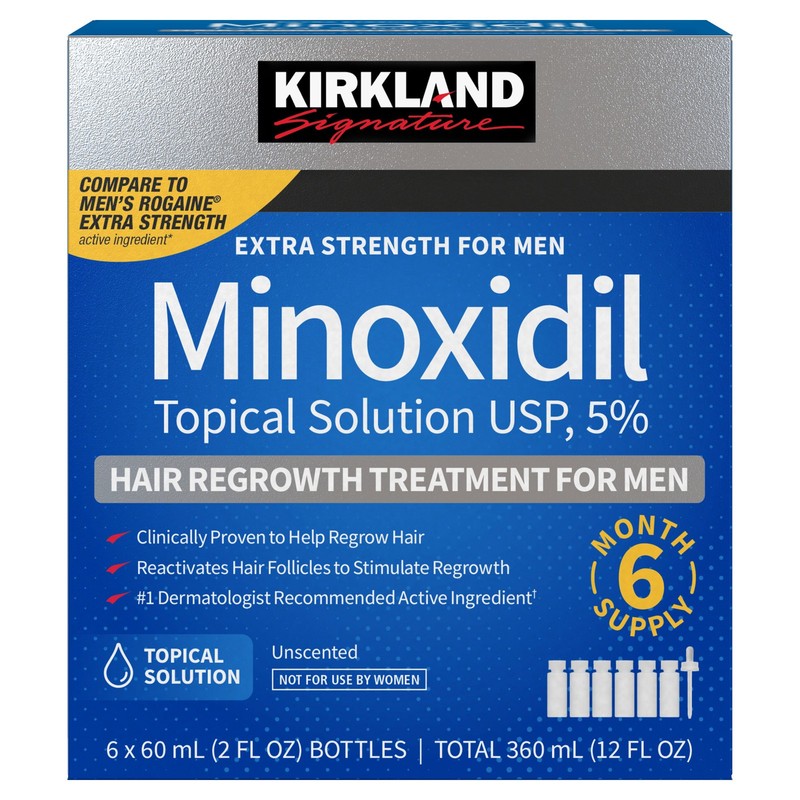 2 units Kirkland Signature Hair Regrowth Treatment Extra Strength for Men, 5% Mi