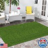 SHACOS Artificial Grass Rug 3x5 Feet 1.2 inch Outdoor Fake Grass Turf with Drainage Holes Grass Carpet Grass Mat for Patio Balcony Yard Lawn Deck Decor