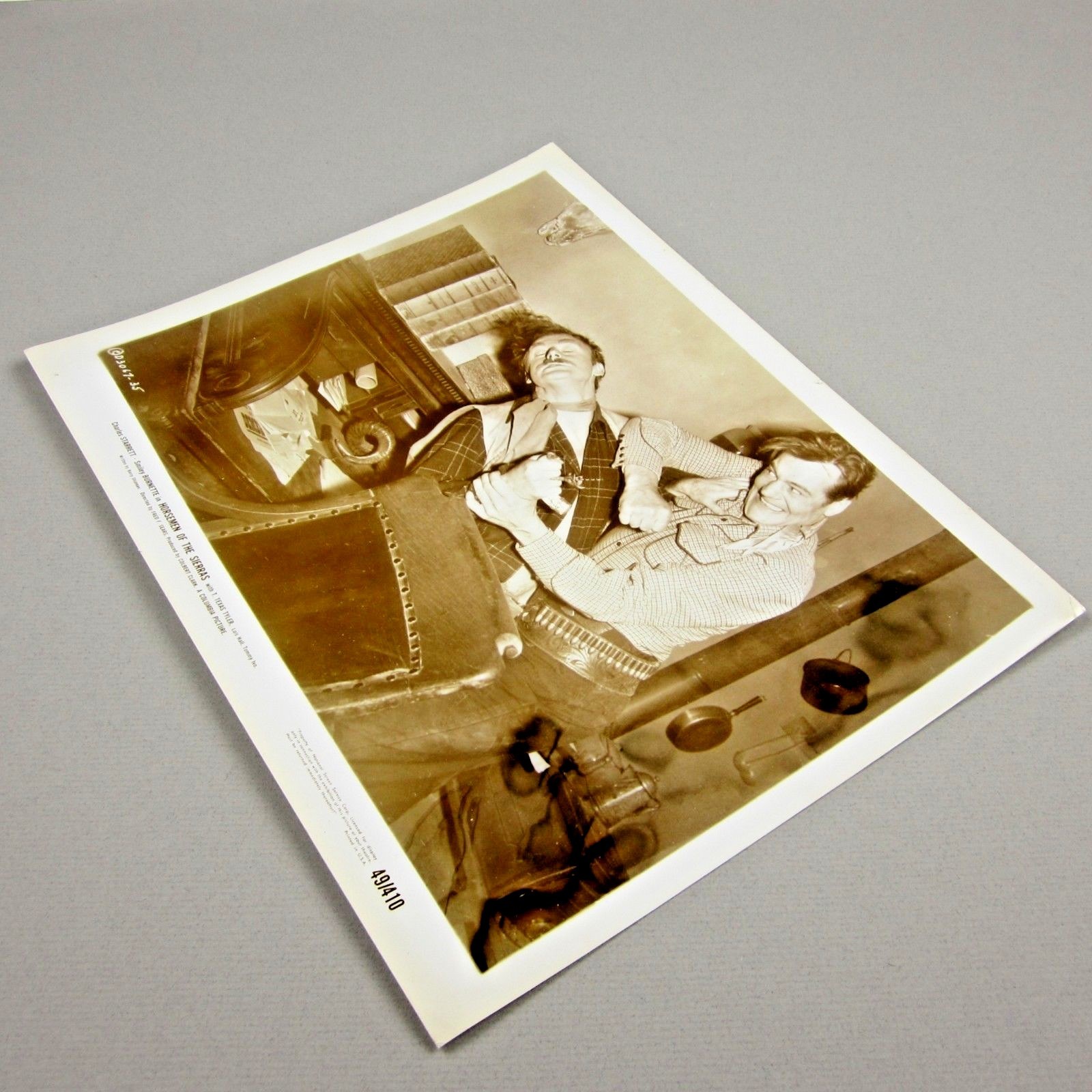 Durango Kid Charles Starrett and John Dehner 1949 HORSEMEN OF THE SIERRAS 8x10