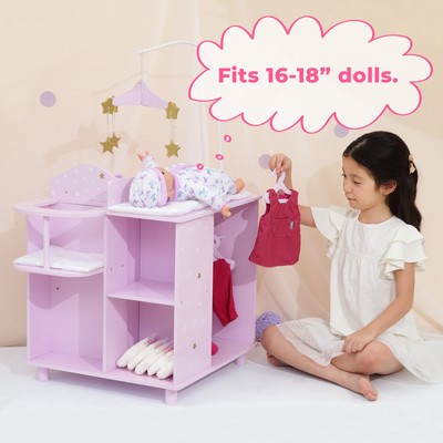 Olivia's Little World - Twinkle Stars Princess Baby Doll Changing Station with