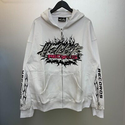 2024 NEW Hell Studios star Flame Glitter Zip Up Mens Women Hoodie