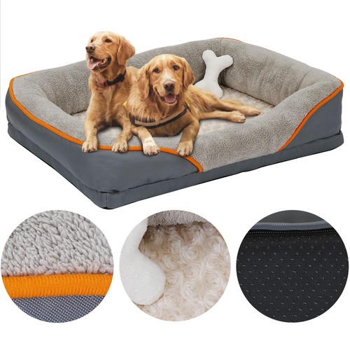SoltekOnline: Dog Bed Memory Foam Pet Bed with Removable Washable Cover